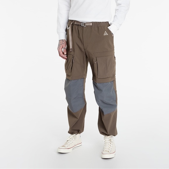 Nike ACG Smith Summit Cargo Pants S Ironstone Zip Off Hiking Techwear - Picture 2 of 5